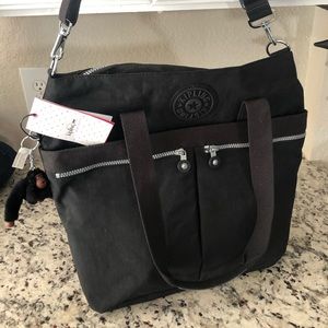 KIPLING PAMMIE solid TOTE IN BLACK